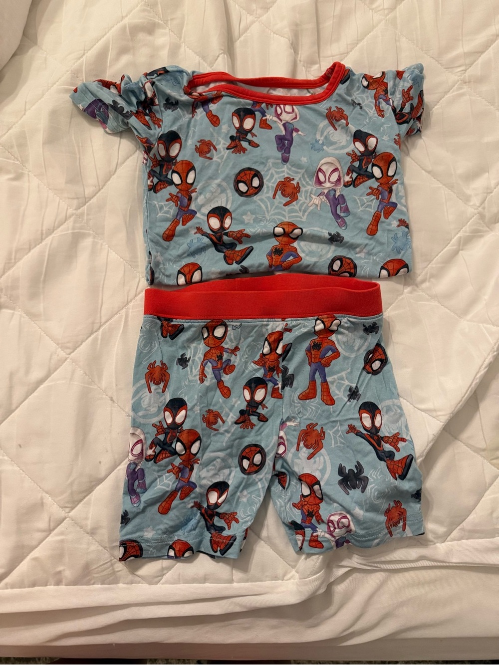 Little Sleepies 4T Spidey and His Amazing Friends Pajama Short set